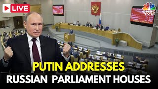 Putin LIVE State Of Nation Address by Vladimir Putin at Russian Parliament  Moscow News  IN18L [upl. by Clem680]