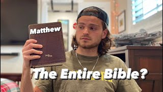 I Read The Entire Bible Matthew [upl. by Aix617]