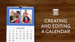 Creating and editing a calendar in Snapfish [upl. by Evy]