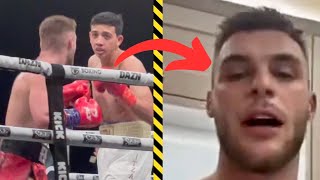 PINEDA KNOCKS OUT ED MATTHEWS CROWD REACTION ALTERNATIVE ANGLE AND ED MATTHEW RESPONDS [upl. by Atinnek]