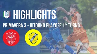 Highlights TriestinaPergolettese Primavera 3 ritorno 1° turno playoff stagione 202324 [upl. by Ellenid]