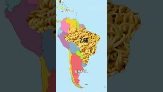 Instant Noodles Take Over the World Top Countries Revealed facts shorts [upl. by Earaj156]