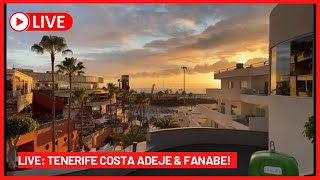 🔴LIVE a lovely SURPRISE in Costa Adeje amp Fanabe Tenerife evening walk ☀️ Canary Islands [upl. by Eirovi]