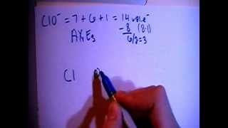 Hypochlorite Ion ClO  Lewis Dot Structure [upl. by Cyprio]