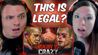 AMERICANS REACT To The Most BRUTAL Sport In The World  Rugbys Hardest Hits [upl. by Aivekahs290]