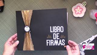 Tutorial libro de firmas para boda  Scraptools [upl. by Arahd203]