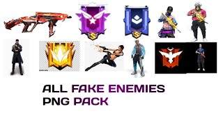 😱Fake enemies character png pack download for thumbnail editing like zara ff👍👍🔥 [upl. by Higginbotham]