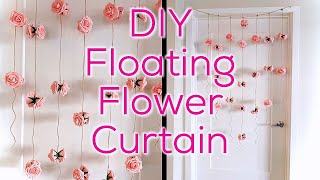 DIY Floating Flower Curtain [upl. by Ricard]