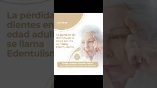 La pérdida de dientes en la edad adulta conocida como edentulismo🦷skybluedentistry cuidadodental [upl. by Fair307]