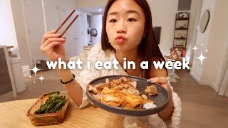 WHAT I EAT IN A WEEK as someone who sucks at cooking [upl. by Schilit853]