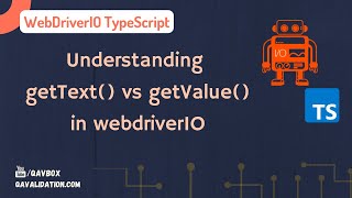 Understanding getText vs getValue in WebdriverIO [upl. by Nnahoj400]