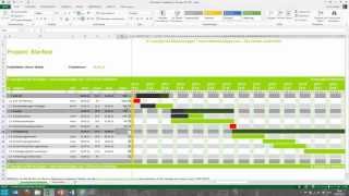 Tutorial für Excel Projektplan Terminplan Zeitplan MeineVolagencom [upl. by Aliwt]