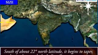 India Size and Location  Geography [upl. by Adelle42]