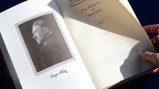 Mein Kampf signed by Hitler up for online auction [upl. by Nelleeus]