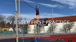 First pole vault session since August 6 steps  Sondre Guttormsen [upl. by Aroel318]