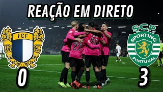 Famalicão  Sporting  Reação ao Vivo [upl. by Arretal788]