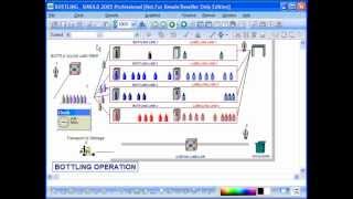 Exemple de simulation avec SIMUL8 [upl. by Odarnoc462]