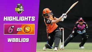 Sydney Sixers v Perth Scorchers  WBBL09 [upl. by Mrots541]