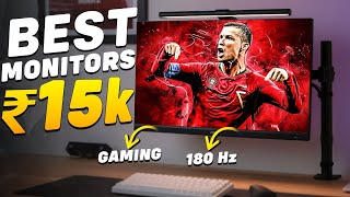 Top 5 Best Monitor Under 15000🔥Gaming Editing Productivity🔥Best Monitors Under 15000 In India 2024 [upl. by Eednam]