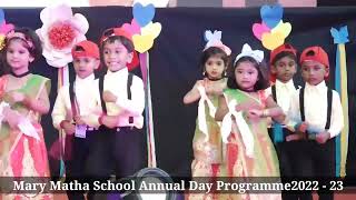 Mary Matha School Annual Day Programme2022  23 LKG [upl. by Herrick36]