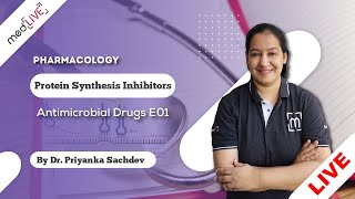 Antimicrobial Drugs E01Mastery  Protein Synthesis Inhibitors Pharmacology by Priyanka Sachdev [upl. by Divaj]