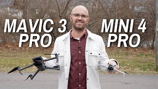 DJI Mavic 3 Pro vs Mini 4 Pro  Which drone should you buy in 2024 [upl. by Rem]