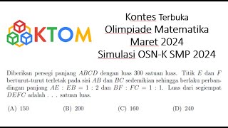 Soal 3 KTOM Maret 2024  Simulasi OSNK SMP 2024 [upl. by Ottinger163]