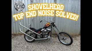 Shovelhead Top End Noise Diagnosed Guide to Fitting New Front Wheel and Machining Custom Spacers [upl. by Nylhtac262]