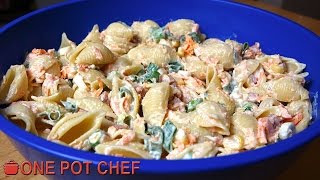 Ultimate Creamy Pasta Salad  One Pot Chef [upl. by Topper]