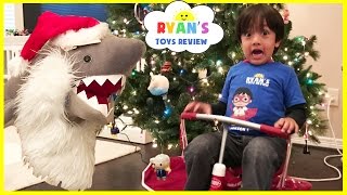 Shark Pretend Play Hide and Hide with Ryan ToysReview [upl. by Navanod]