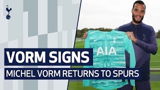 INTERVIEW  MICHEL VORM RETURNS TO SPURS [upl. by Anaoj97]