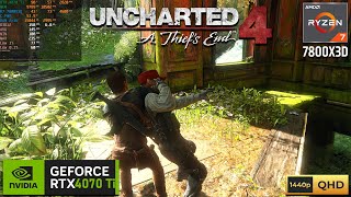 UNCHARTED 4 A THIEFS END  DLSS QUALITY  RTX 4070 Ti [upl. by Worsham]