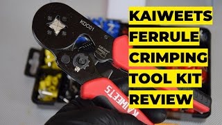 Kaiweets Wire Ferrule Crimping Tool Kit KDC01 Review [upl. by Haletta932]