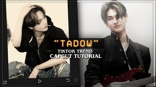 quotTADOWquot Tiktok trend capcut editing tutorial [upl. by Eliam]