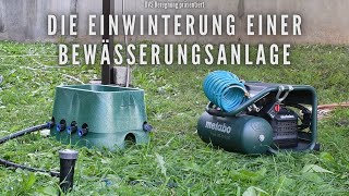 DVS Beregnung Einwinterung mit Druckluft Wie mache ich meine Bewässerungsanlage winterfest [upl. by Khajeh]