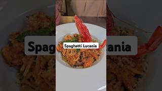 Spaghetti alla Lucania 🦐🇮🇹 shrimppasta italianpasta italianfood shrimpsauce shrimpspaghetti [upl. by Deering]