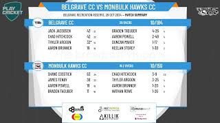 Belgrave CC v Monbulk Hawks CC [upl. by Rufena]