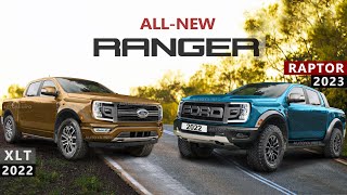 AllNew 2022 Ford Ranger  Everything We Know about 4x4 Raptor and XLT Pickup Redesign [upl. by Ajuna816]