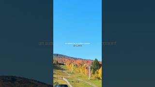 leafpeeping adventures 🚠🍂 fallfoliage falltravel stratton vermont autumn fallcolors [upl. by Hindorff]