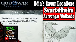 God of War Ragnarok  Odins Raven Locations  Aurvangar Wetlands  Svartalfheim [upl. by Romain]