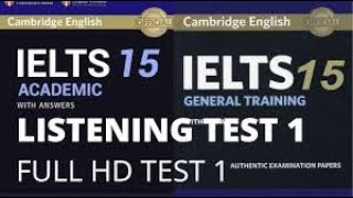 Cambridge 15 Listening Test 1 [upl. by Purdy955]