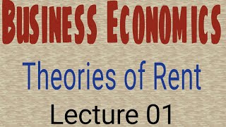 Business EconomicsTheories of RentBcom1styearRicardian theory of RentCommerce RoomPriyaDhamija [upl. by Blau502]