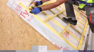 DuPont™ Tyvek® roof installation video  CZ [upl. by Ennalyrehc]