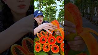 The best fruit cuttings in the gardenpart 7🥝🍑🍍🍒 shorts trending fruit nature [upl. by Anelaj]