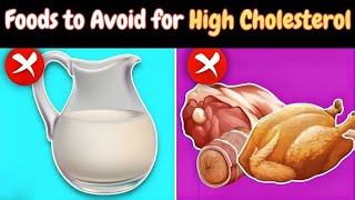 HIGH Cholesterol Avoid These Foods at ALL COSTS in 2024 [upl. by Notyep]