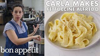 Carla Makes BAs Best Fettuccine Alfredo  From the Test Kitchen  Bon Appétit [upl. by Ches389]