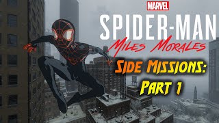 SpiderMan Miles Morales Side Missions Part 1 on PS5 [upl. by Sahcnip]