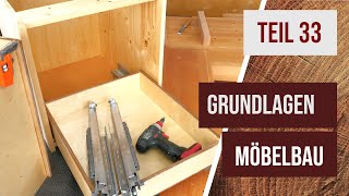 Grundlagen Möbelbau  Teil 33  Schubladen mit Flachdübeln bauen [upl. by Zephaniah609]