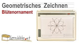 Geometrisches Zeichnen  Blütenornament [upl. by Leanahtan]