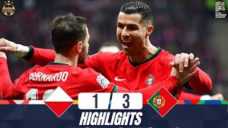 Poland vs Portugal 13 Highlights  UEFA Nations League  20242025 [upl. by Dahle867]